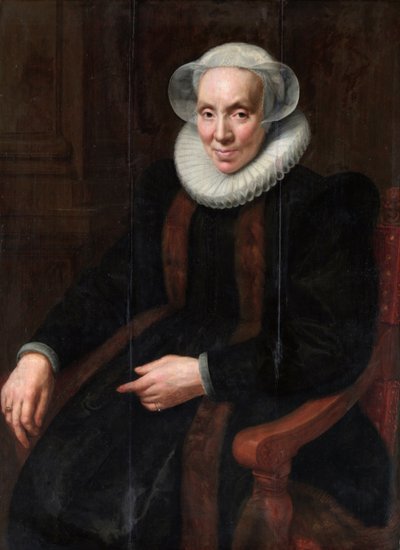 Portrait of Maria van Utrecht (1553-1629) by Paulus Moreelse
